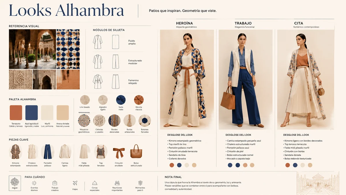 Heritage Fashion Board: Alhambra Tile Evening Looks