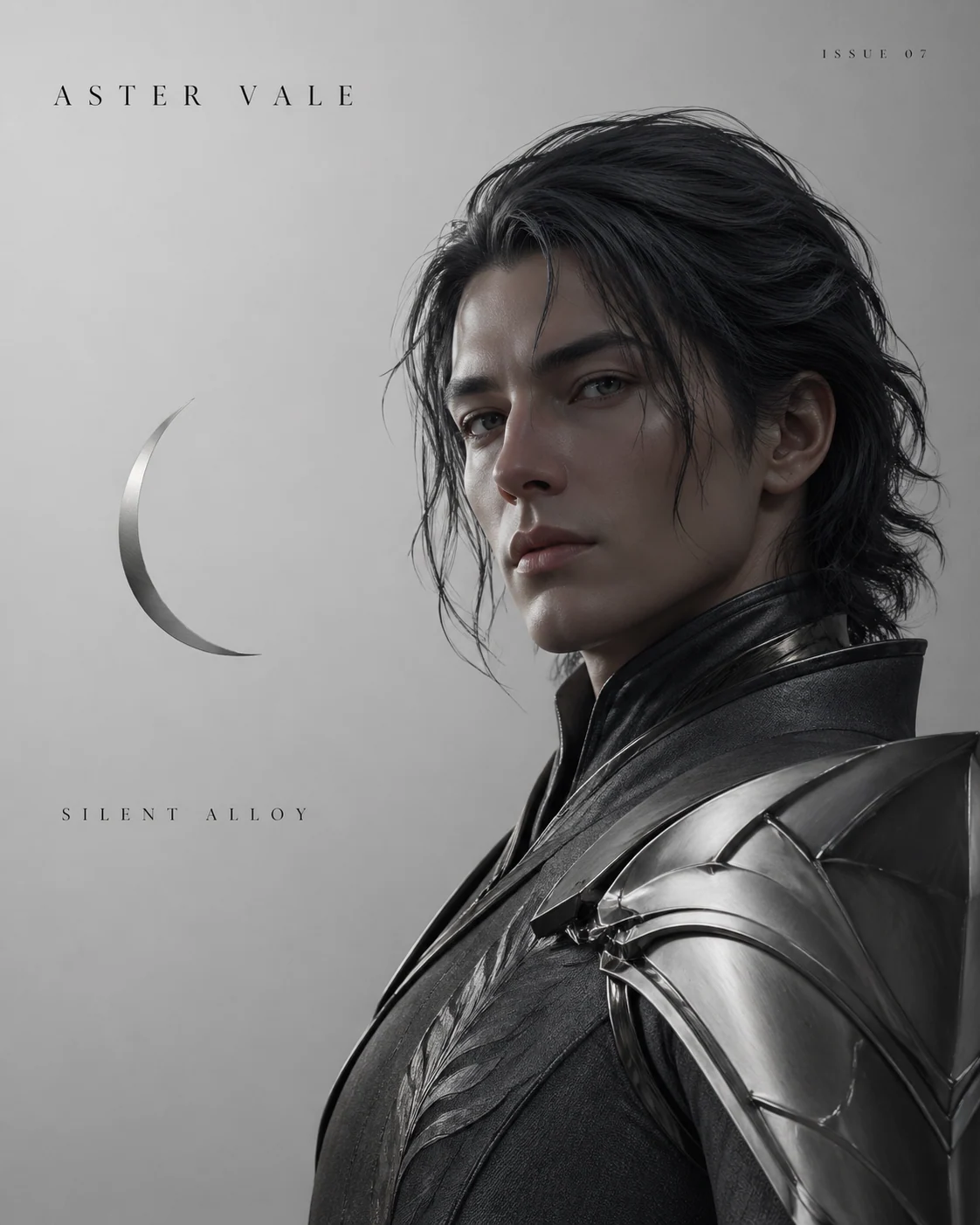 Minimalist high-fashion warrior cover poster sample
