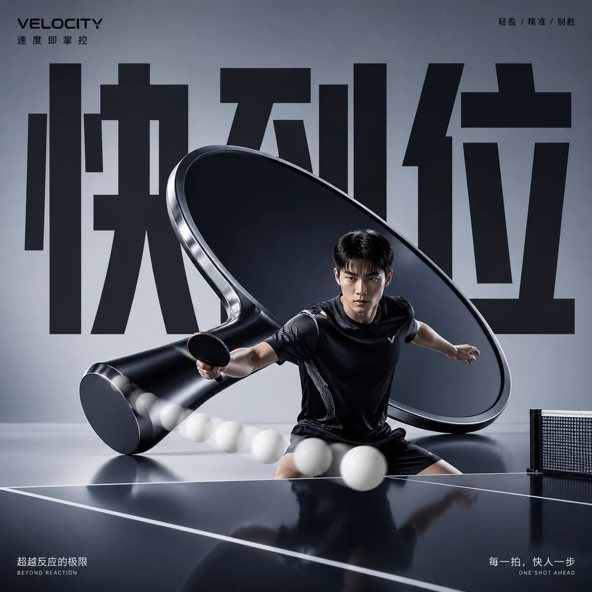 Luxury basketball poster with chrome hoop halo