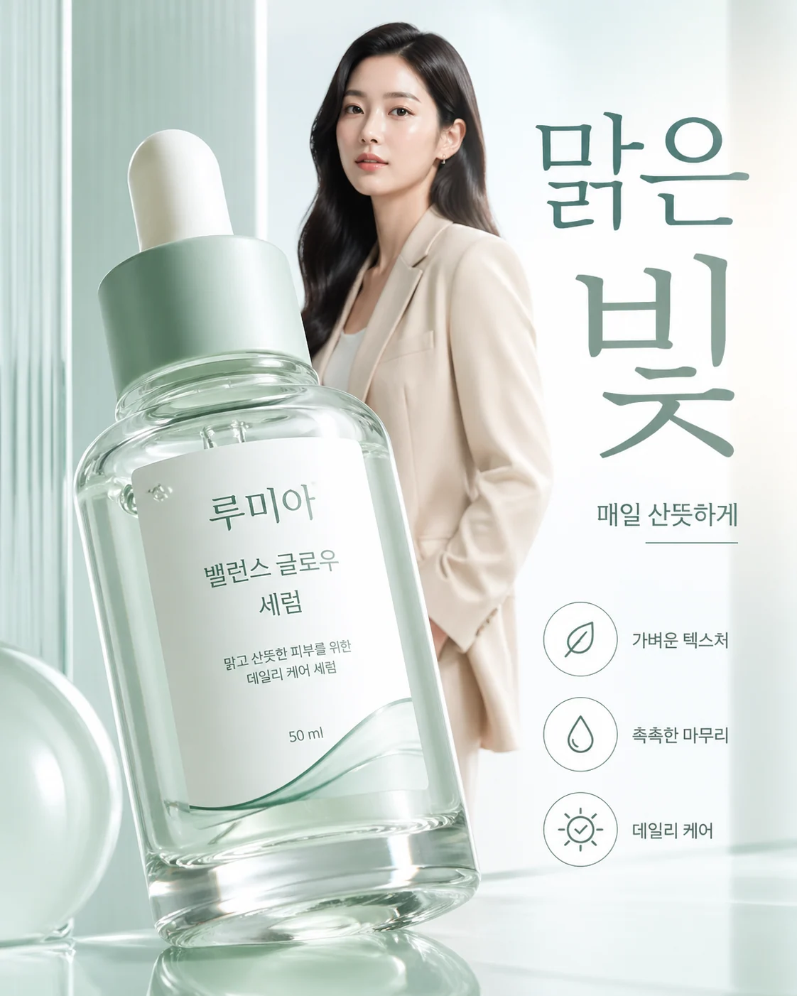Beauty product foreground campaign sample