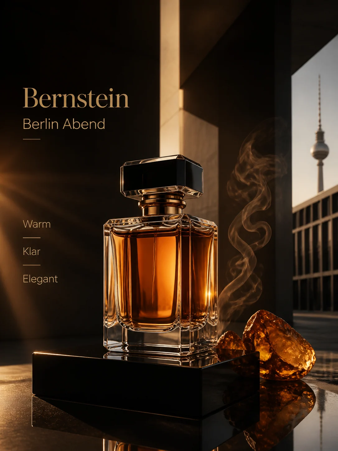 Berliner Amber-Parfumplakat Beispiel