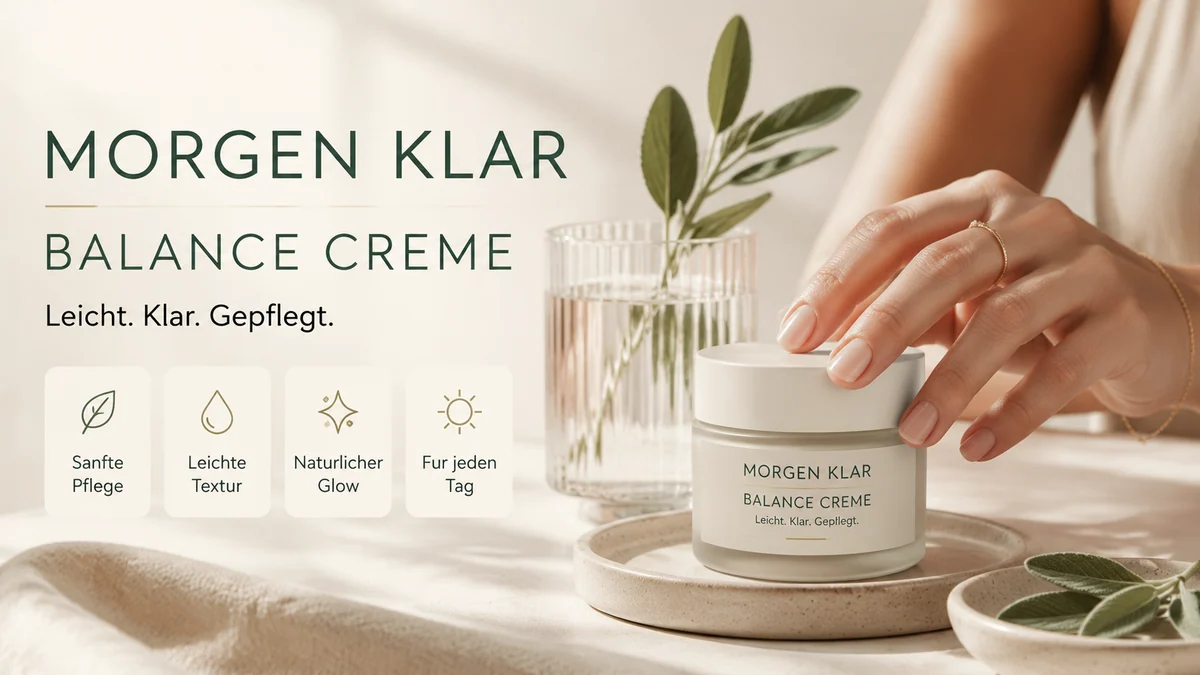 Deutsche Clean-Beauty-Werbung als Premium-Poster