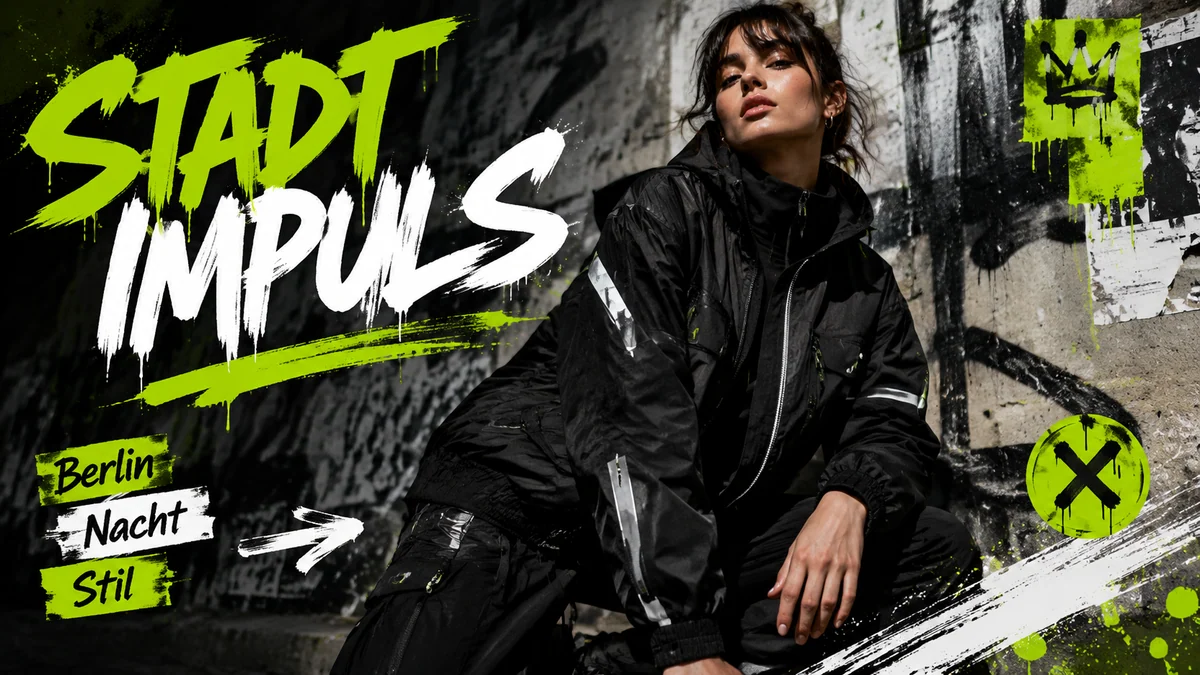 Beispiel für ein Graffiti-Fashion-Porträtposter