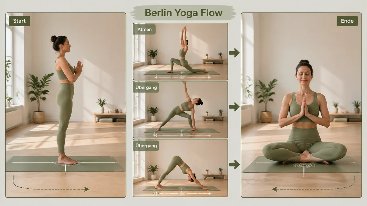 Exemple visuel de campagne yoga: Berlin Yoga Pose Planner