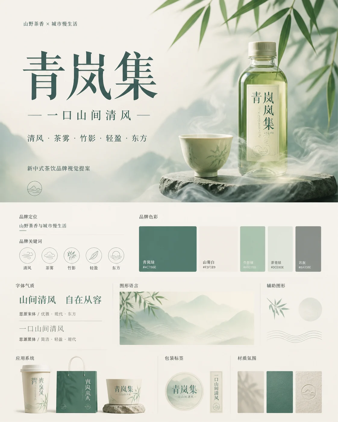 品牌主视觉封面提案板示例