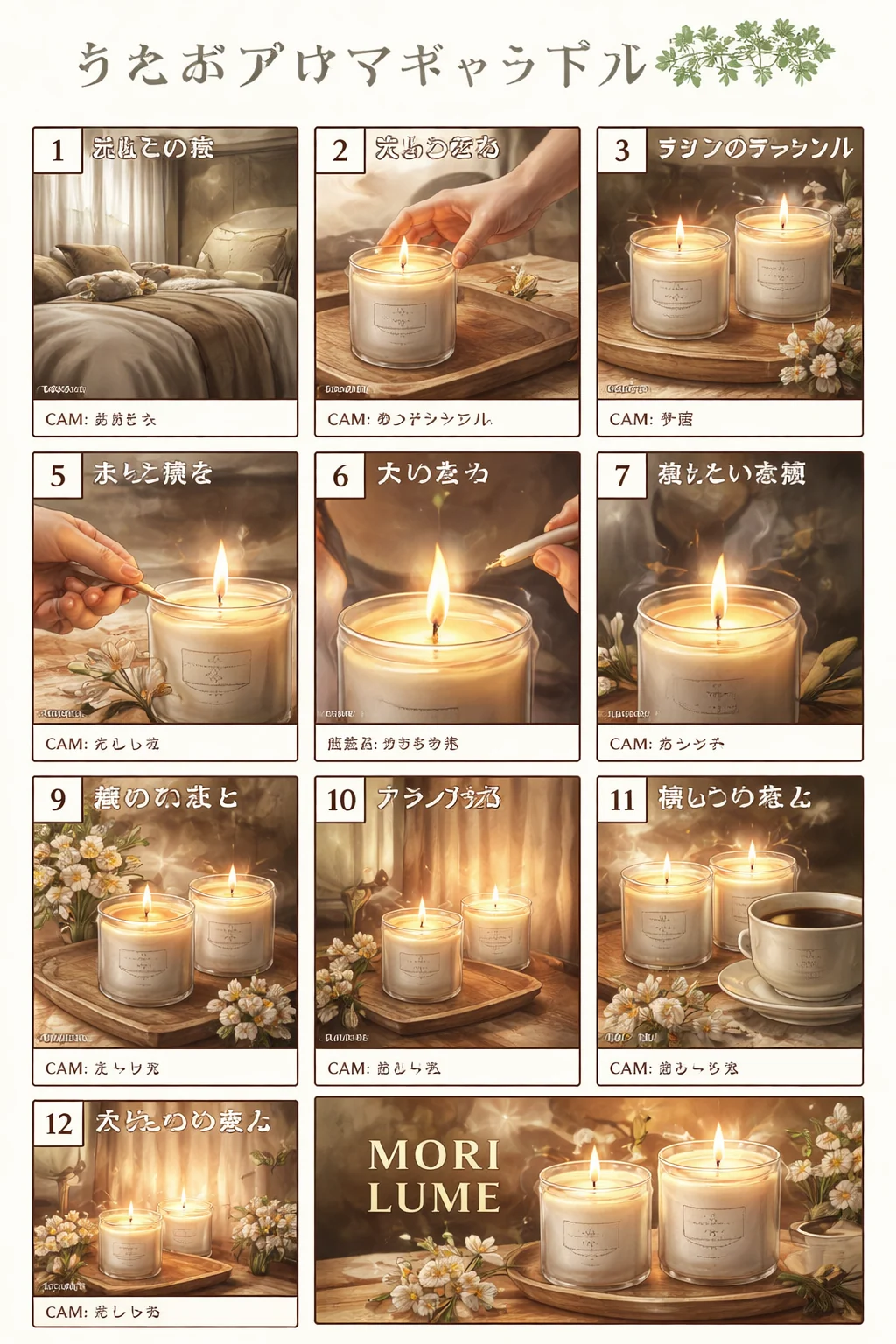 Image d'exemple : Storyboard bougie