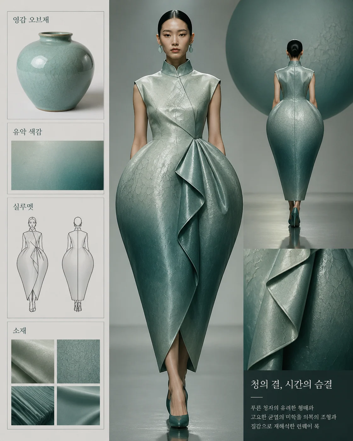 도자기 런웨이 룩