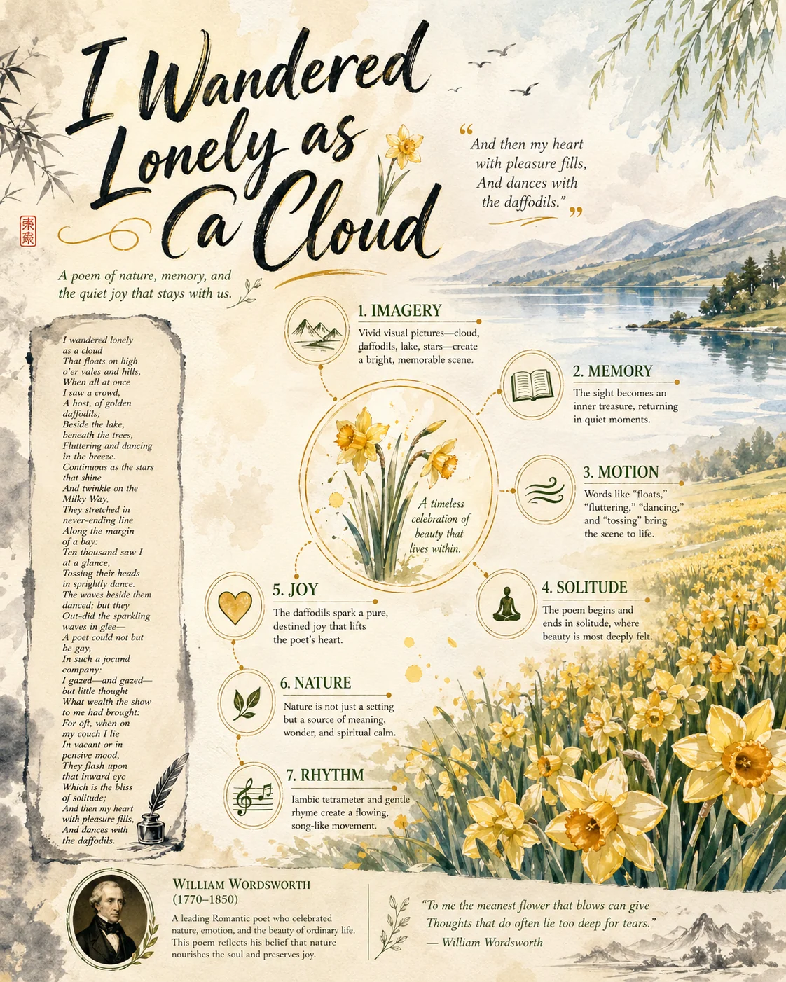 English classic poem analysis poster sample