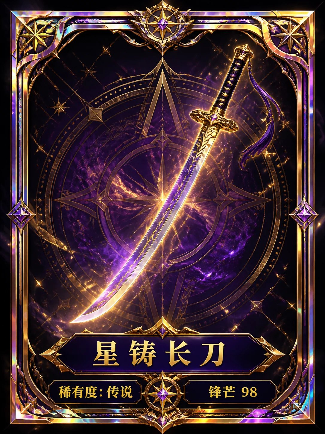 幻想刀剑收藏卡示例