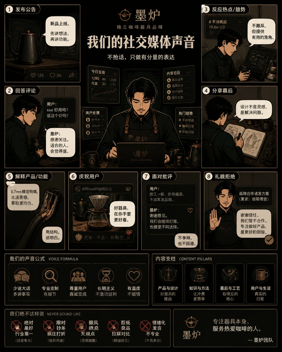 Brand competitor response comic strategy board 示例图