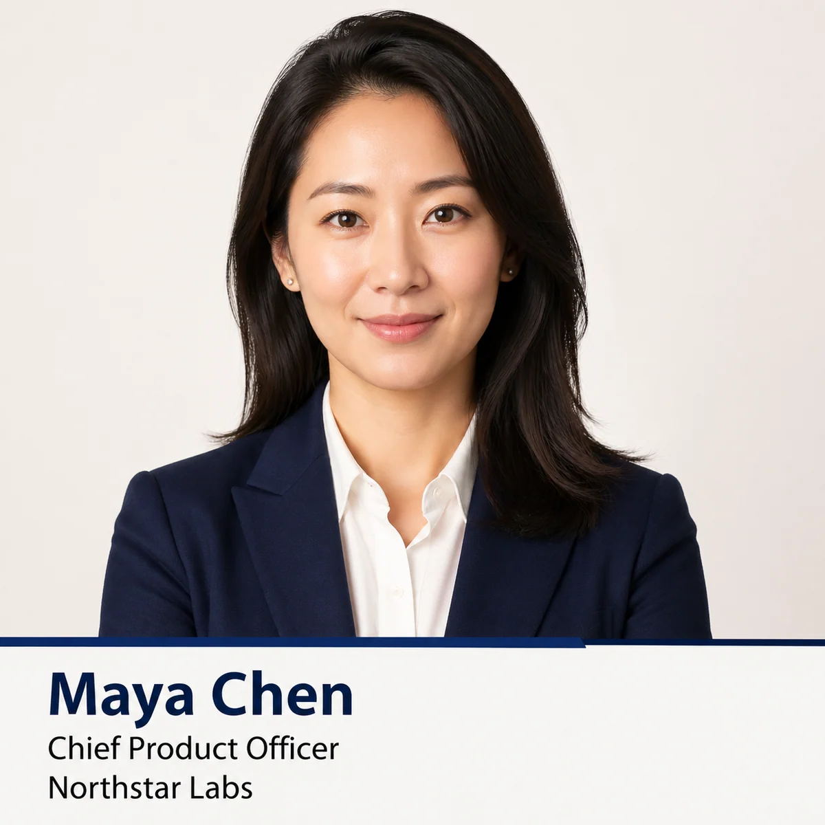 Executive business profile headshot poster sample