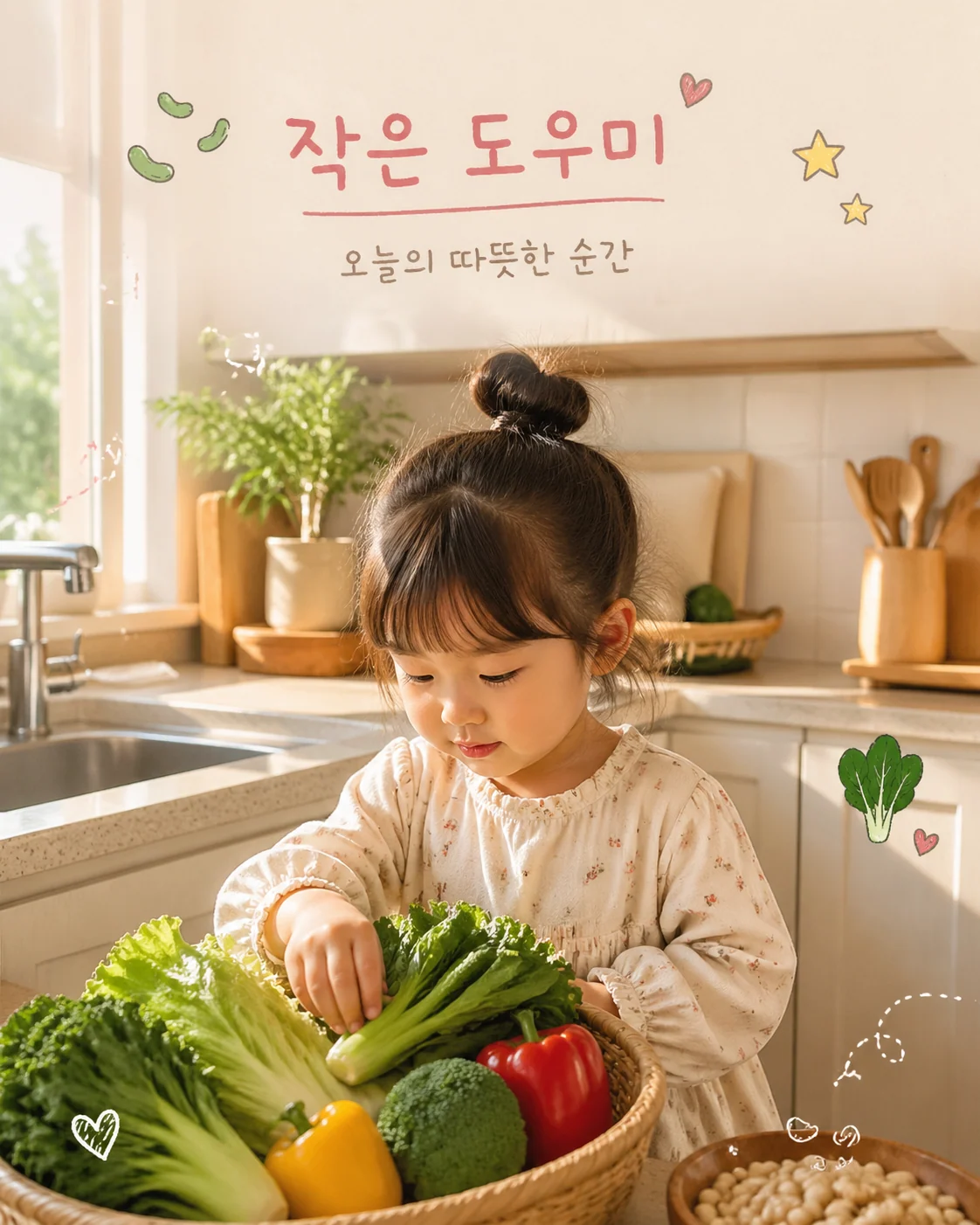 가족 사진 감성 리믹스 예시