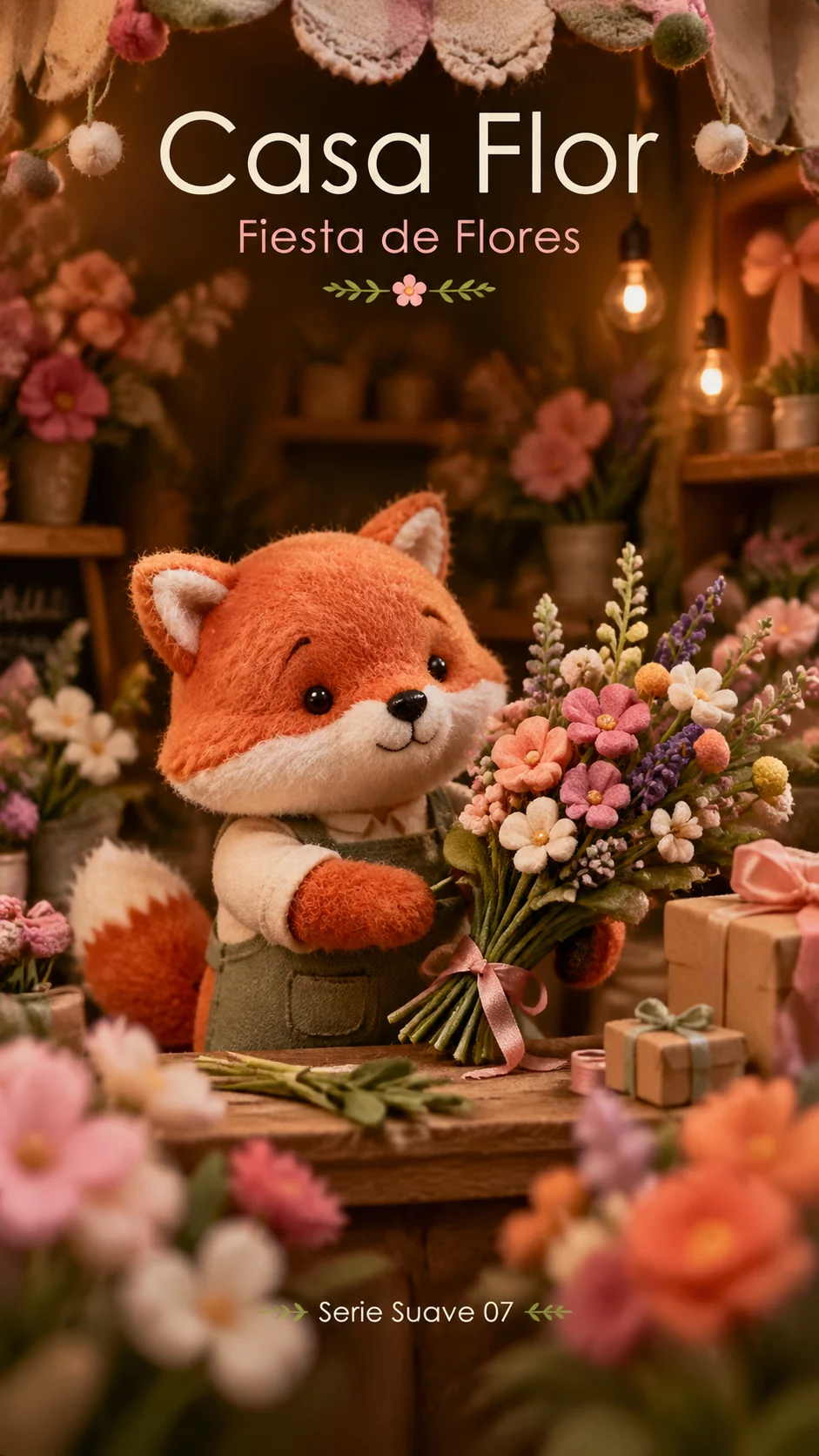 Flower shop fiesta plush micro-world poster sample