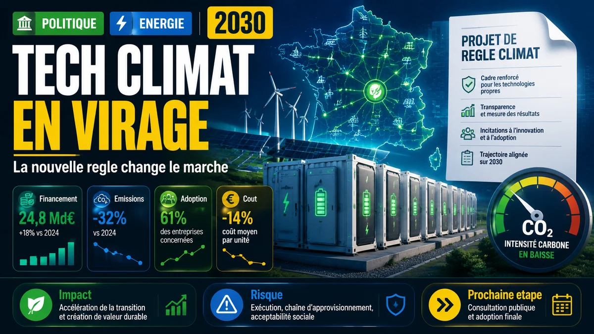 Couverture francaise d'actualite climate tech