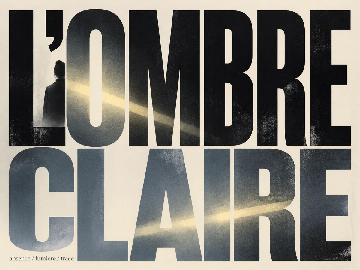 Affiche typographique conceptuelle francaise