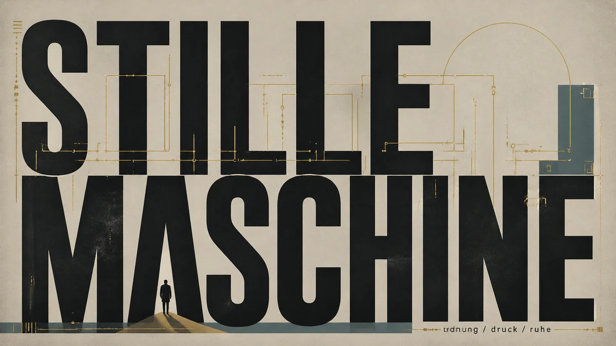 Deutsches konzeptionelles Typografieplakat Beispiel