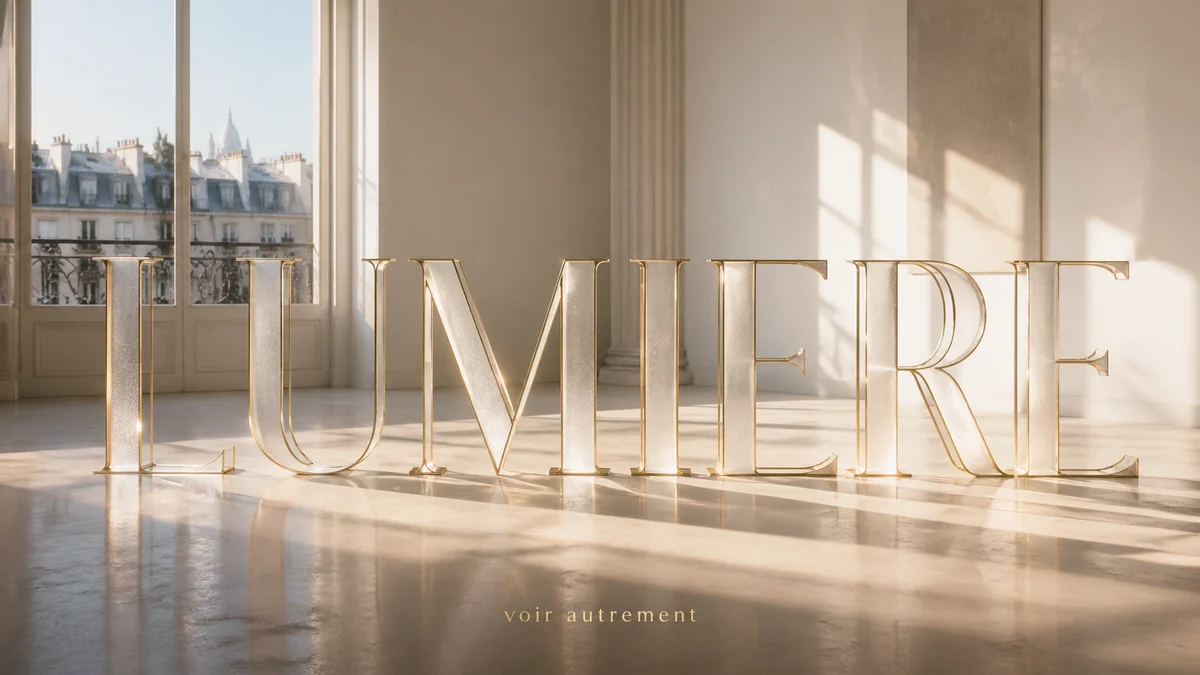 Grounded word installation typography sample