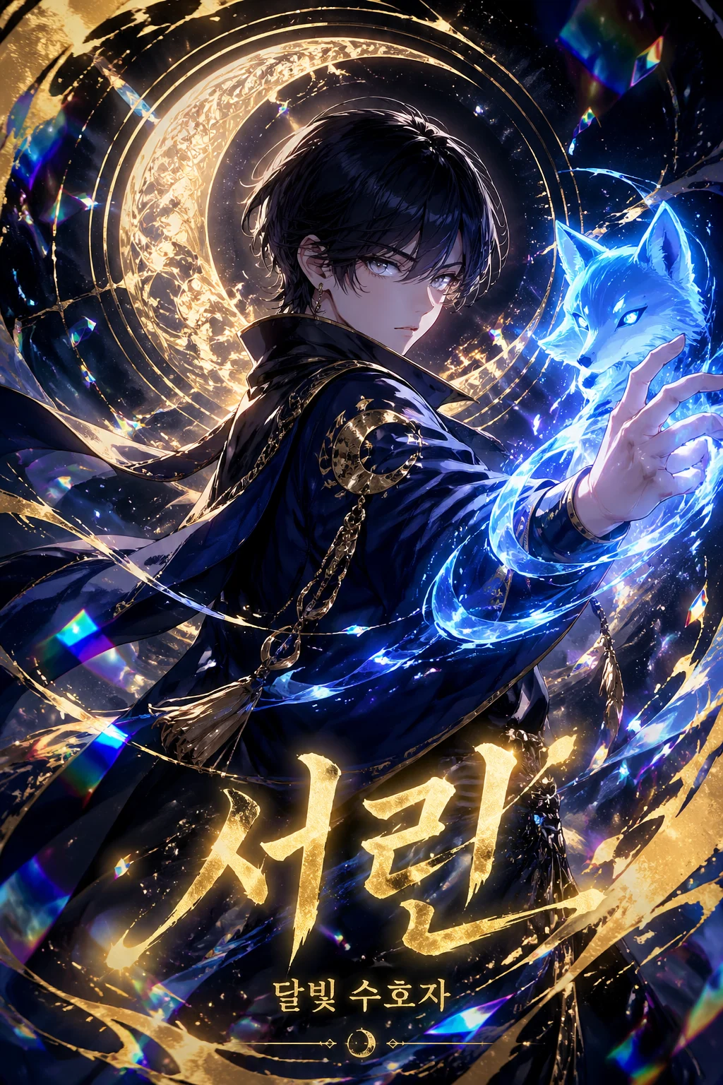 한국어 수호령 홀로그램 카드 포스터 예시