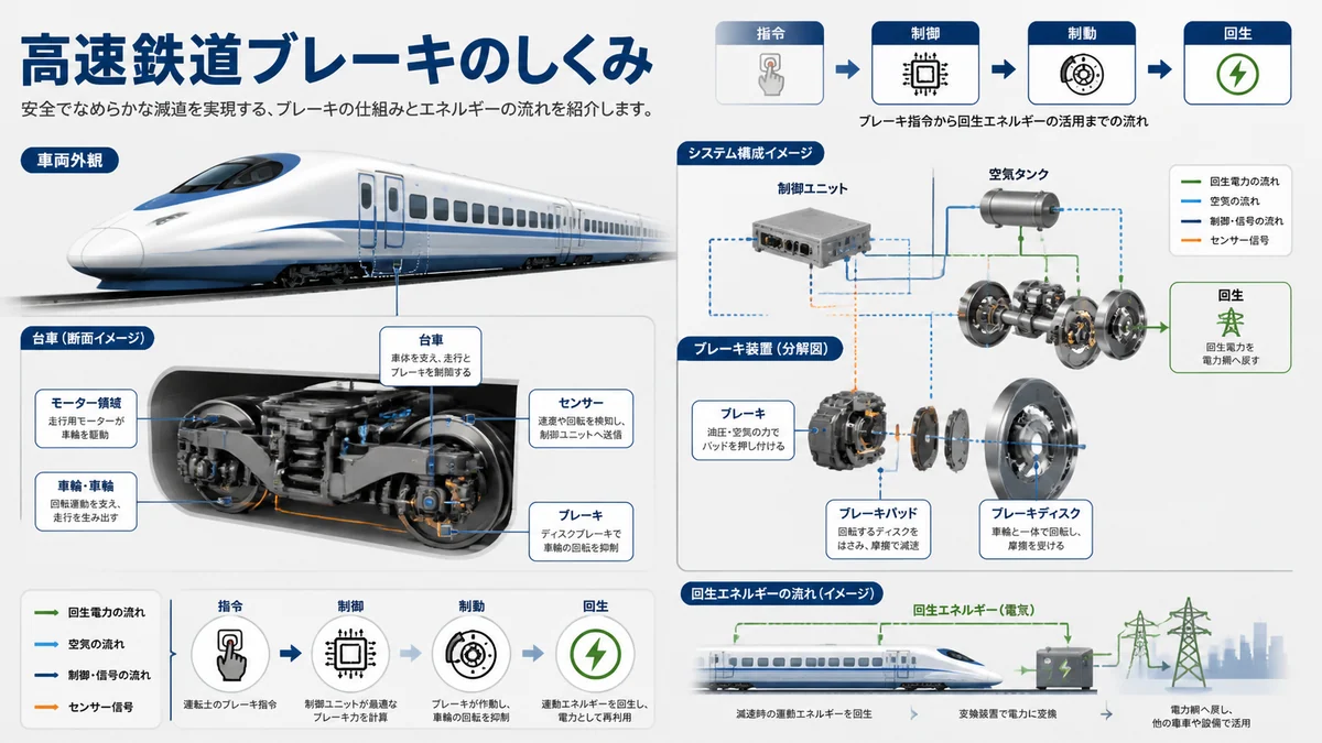 高速列車制動卡