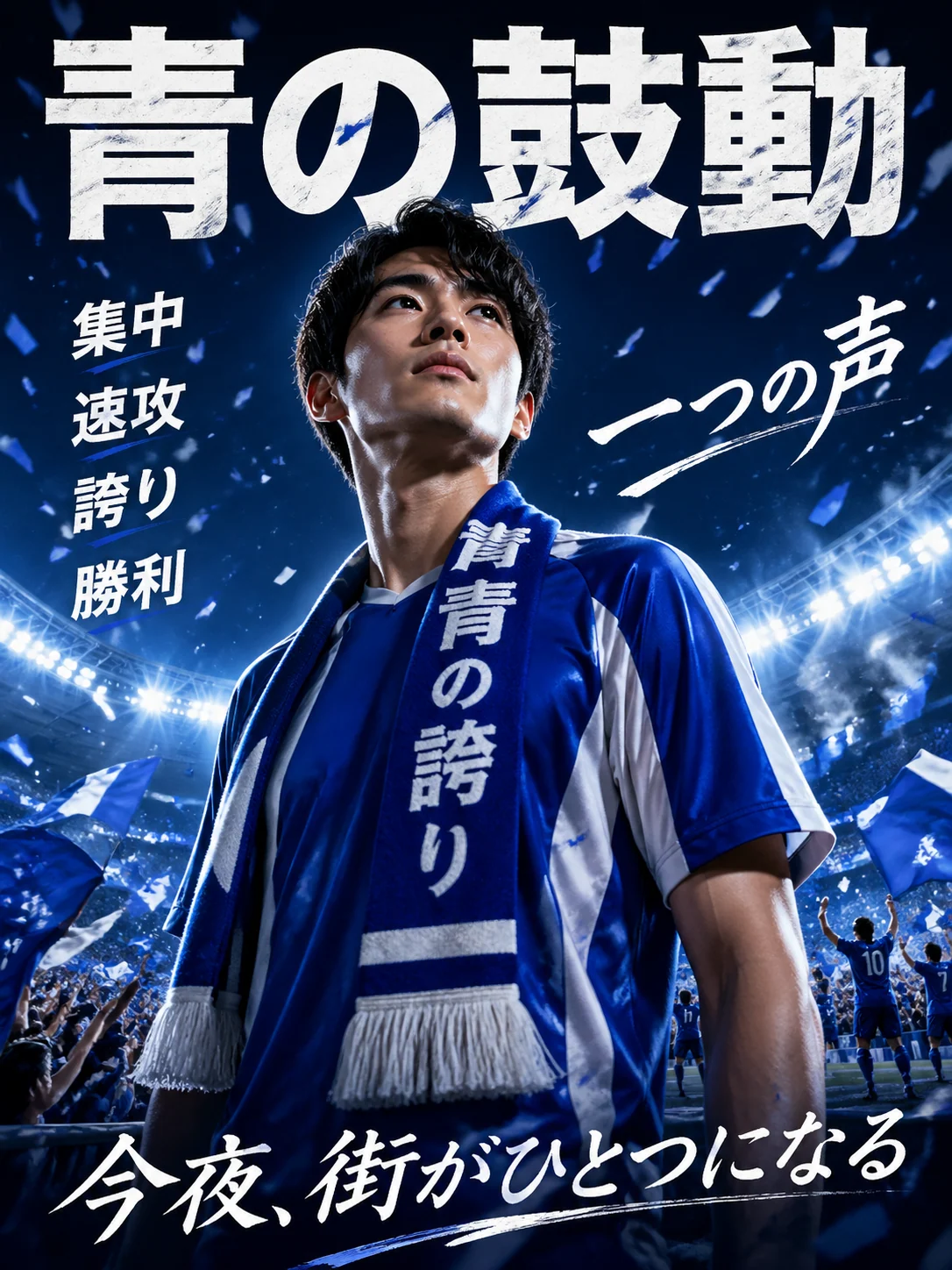 Japan Blaues Matchday-Poster
