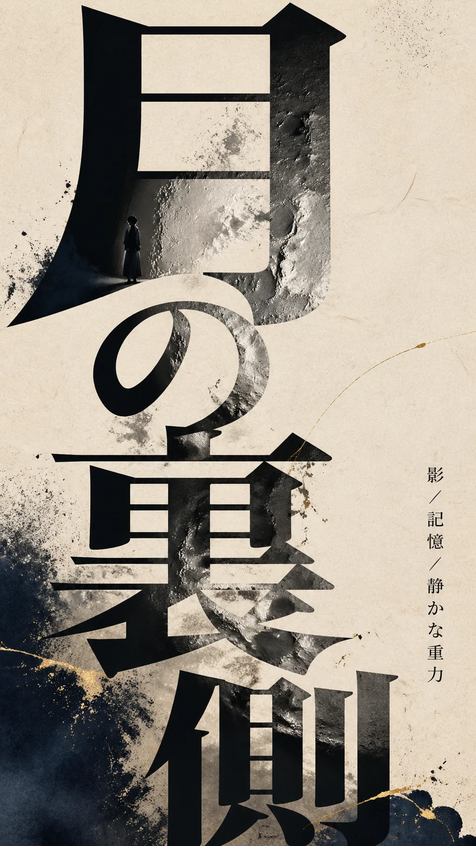 日本語タイトルのコンセプトタイポグラフィポスター例