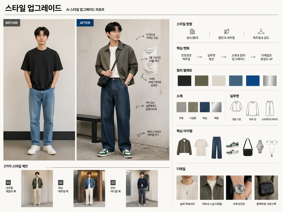 한국어 AI 스타일 업그레이드 리포트 예시