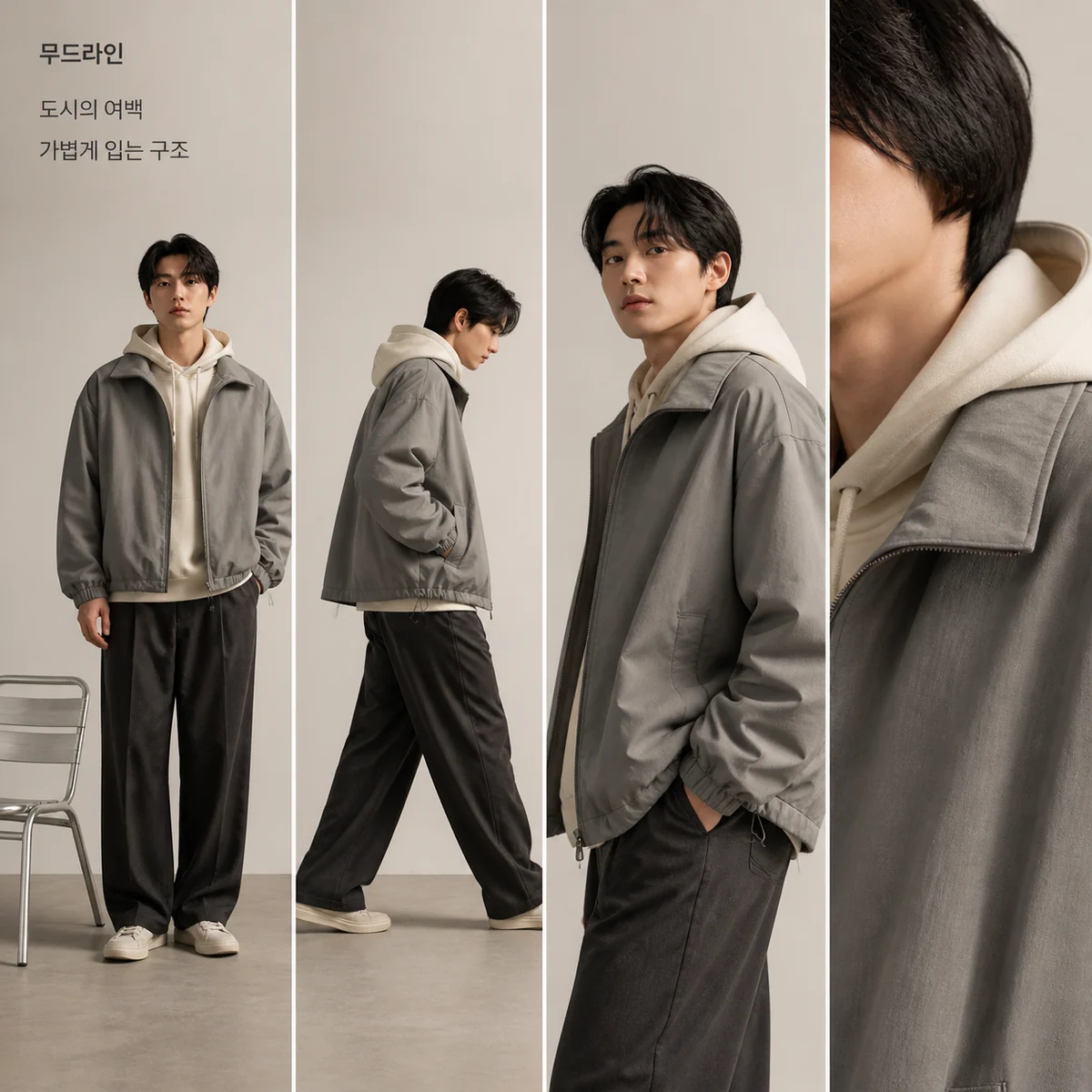 Image d'exemple : Grille streetwear coréenne