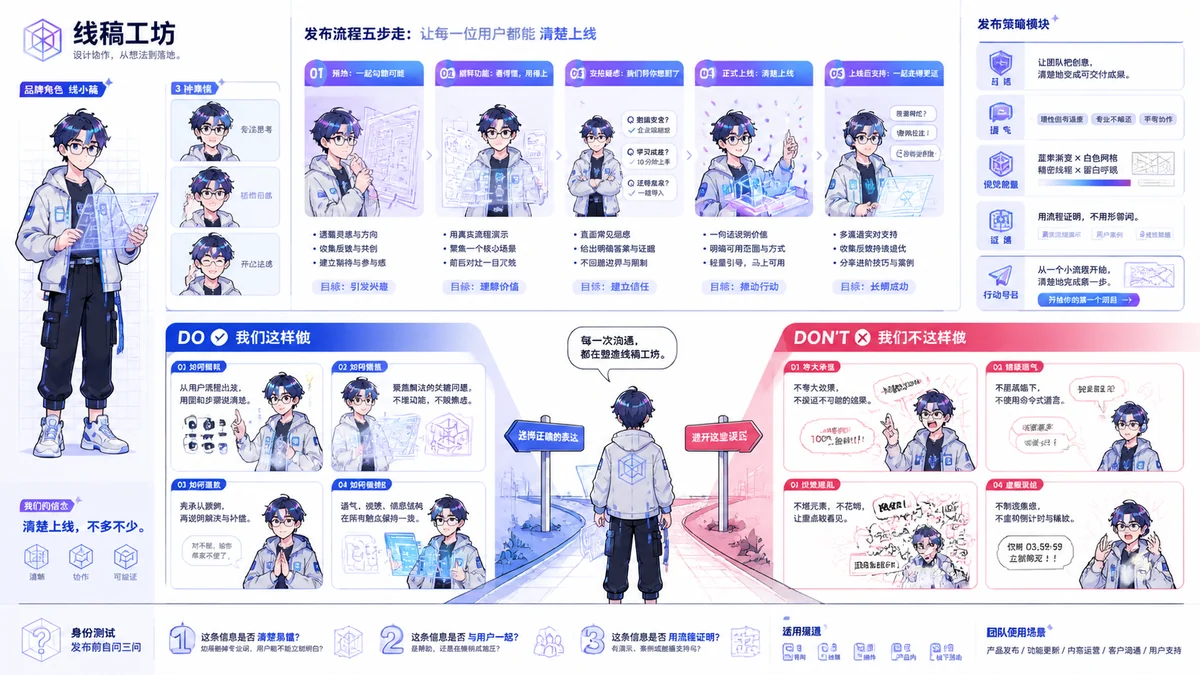 Brand product launch character sheet 示例图