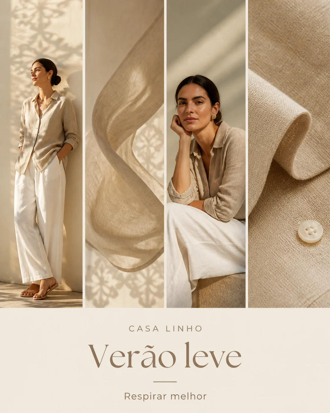 Image d'exemple : Campagne resortwear en lin