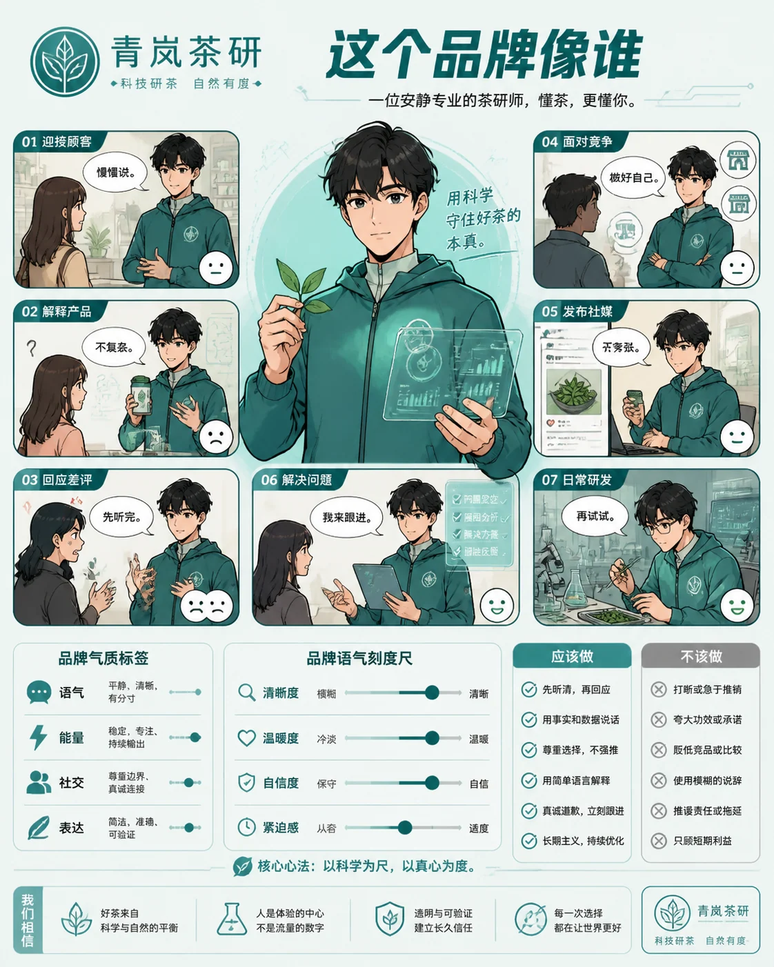 Logo-derived brand personality comic poster 示例图