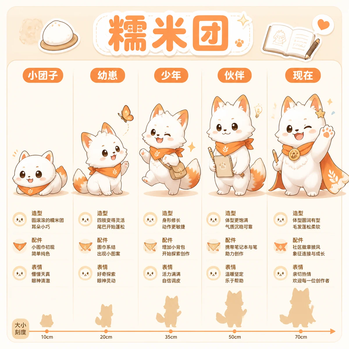 品牌吉祥物成长板示例