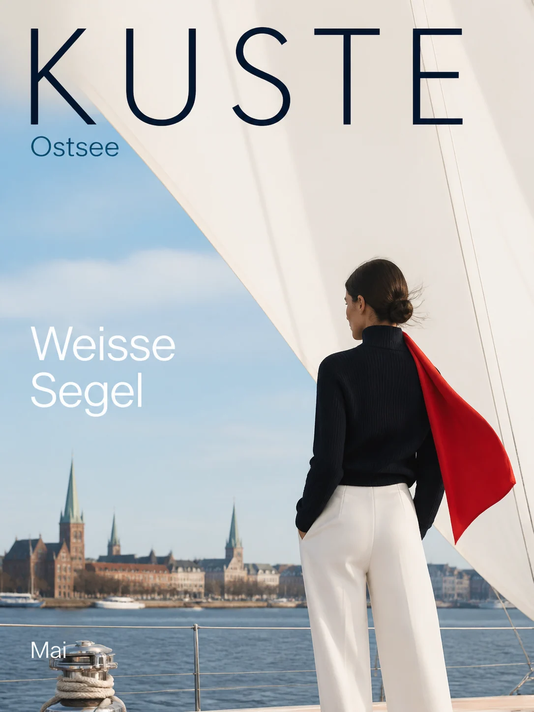 Minimalist sail fashion cover sample