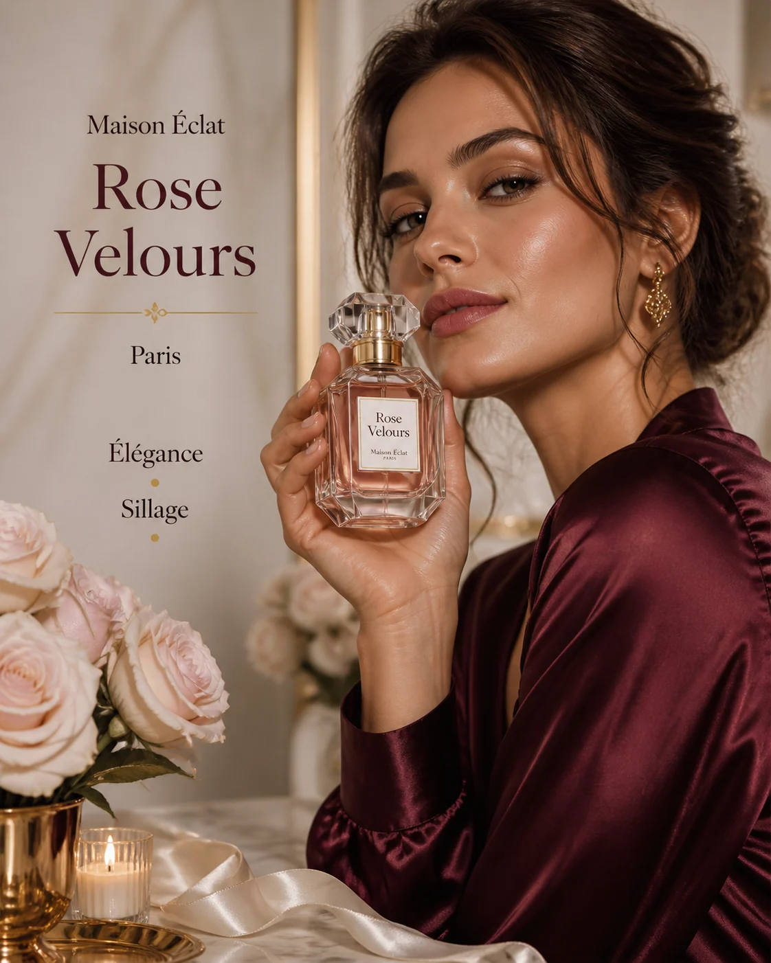 Publicité haute parfumerie à Paris