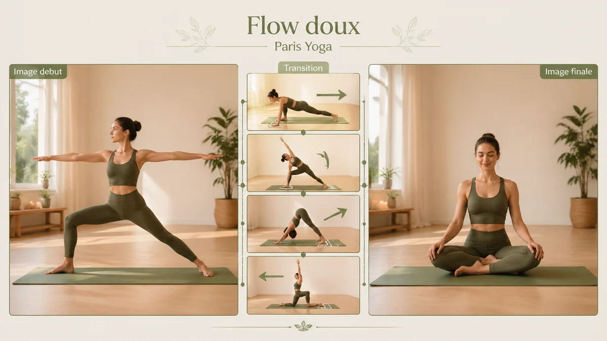 Exemple visuel de campagne yoga: Paris Yoga Video Frames