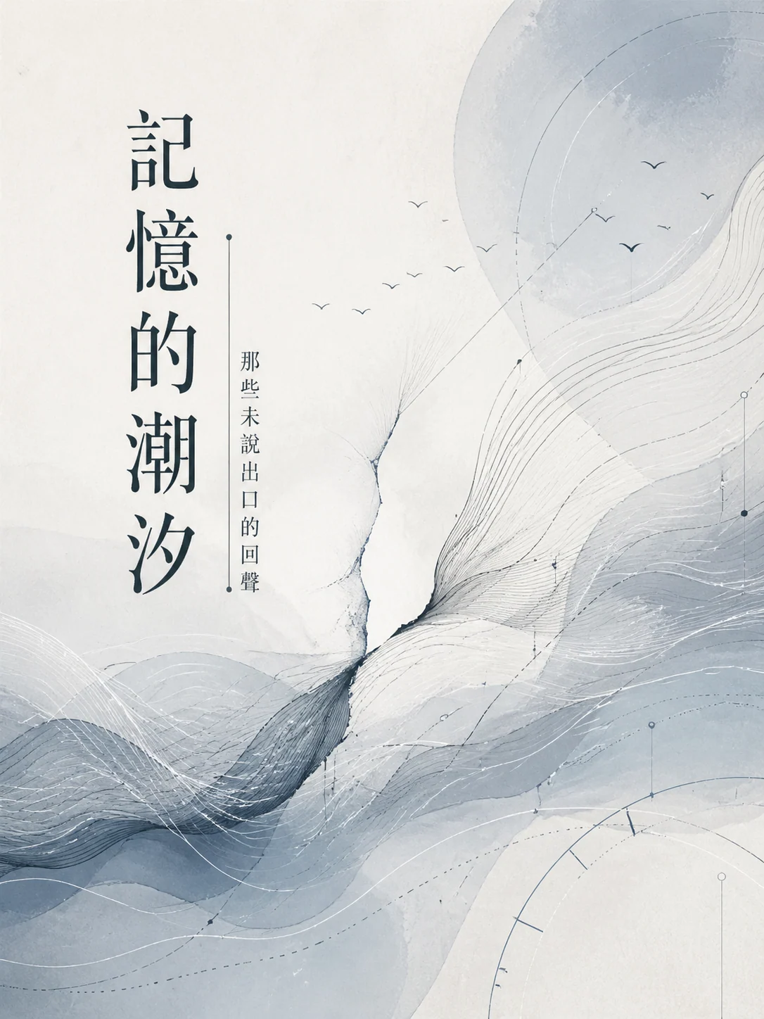 繁體中文詩意線條記憶海報示例