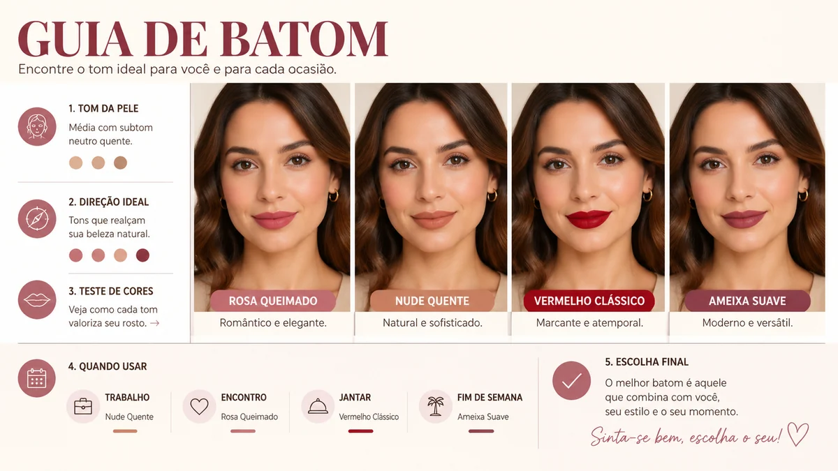 Guia portugues de recomendacao de batons