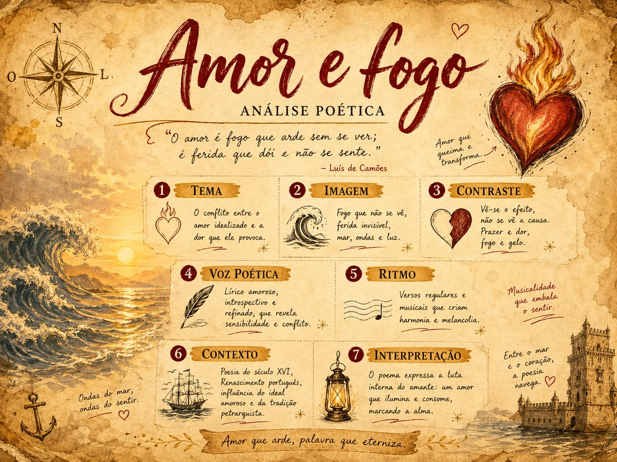 Exemplo de poster de analise poetica em portugues