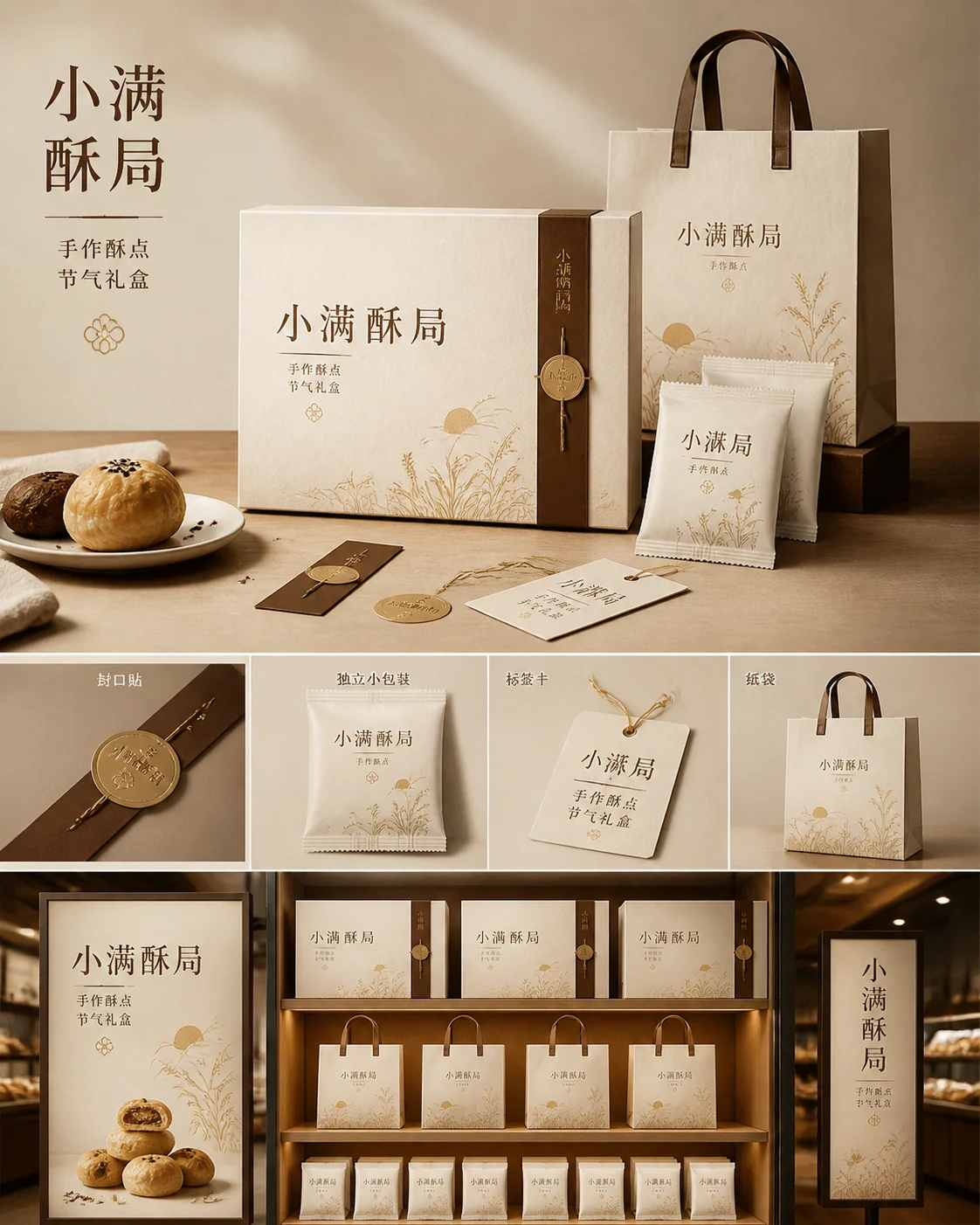 产品与包装品牌提案板示例