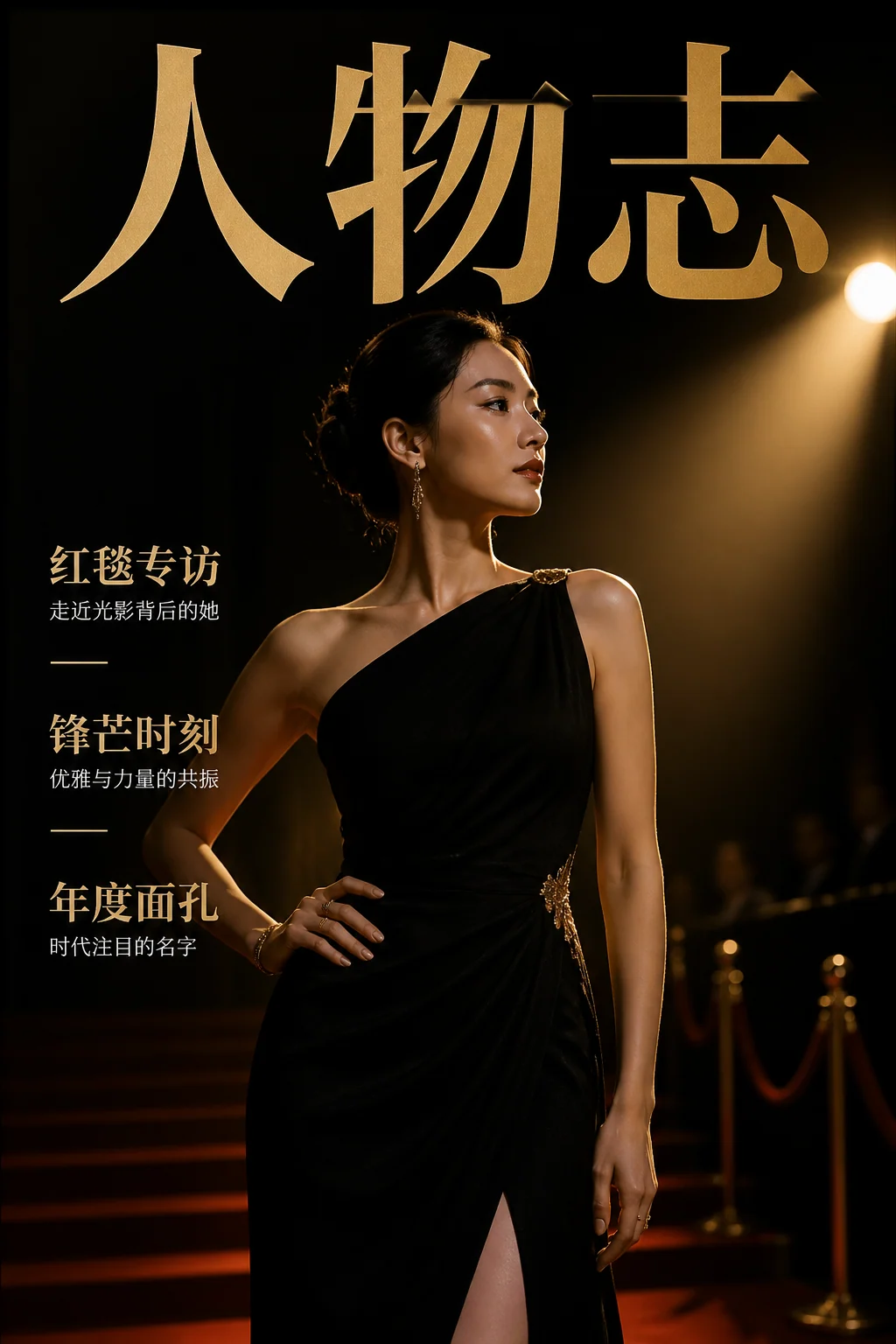 Red carpet interview magazine cover 示例图