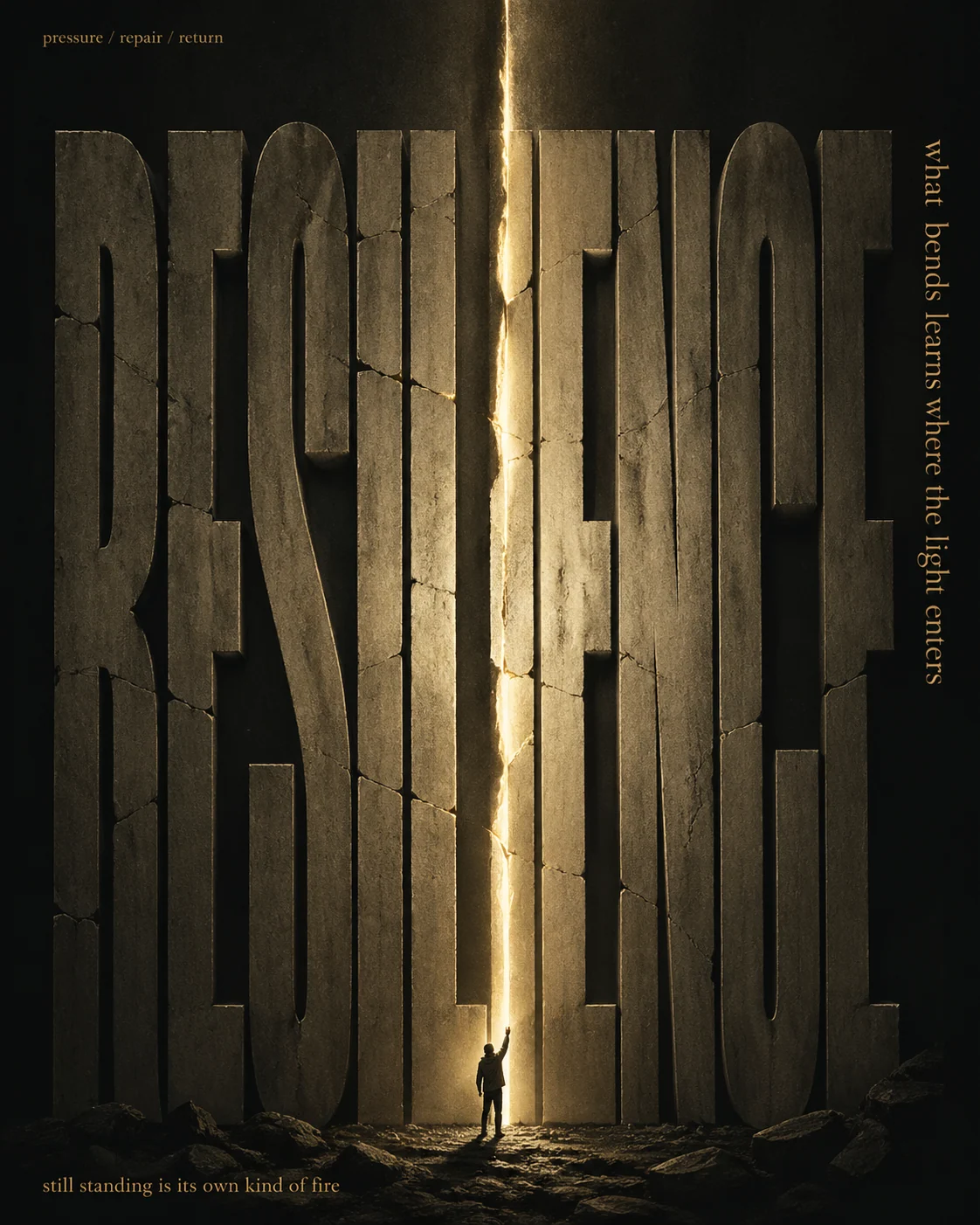 English resilience concept poster sample