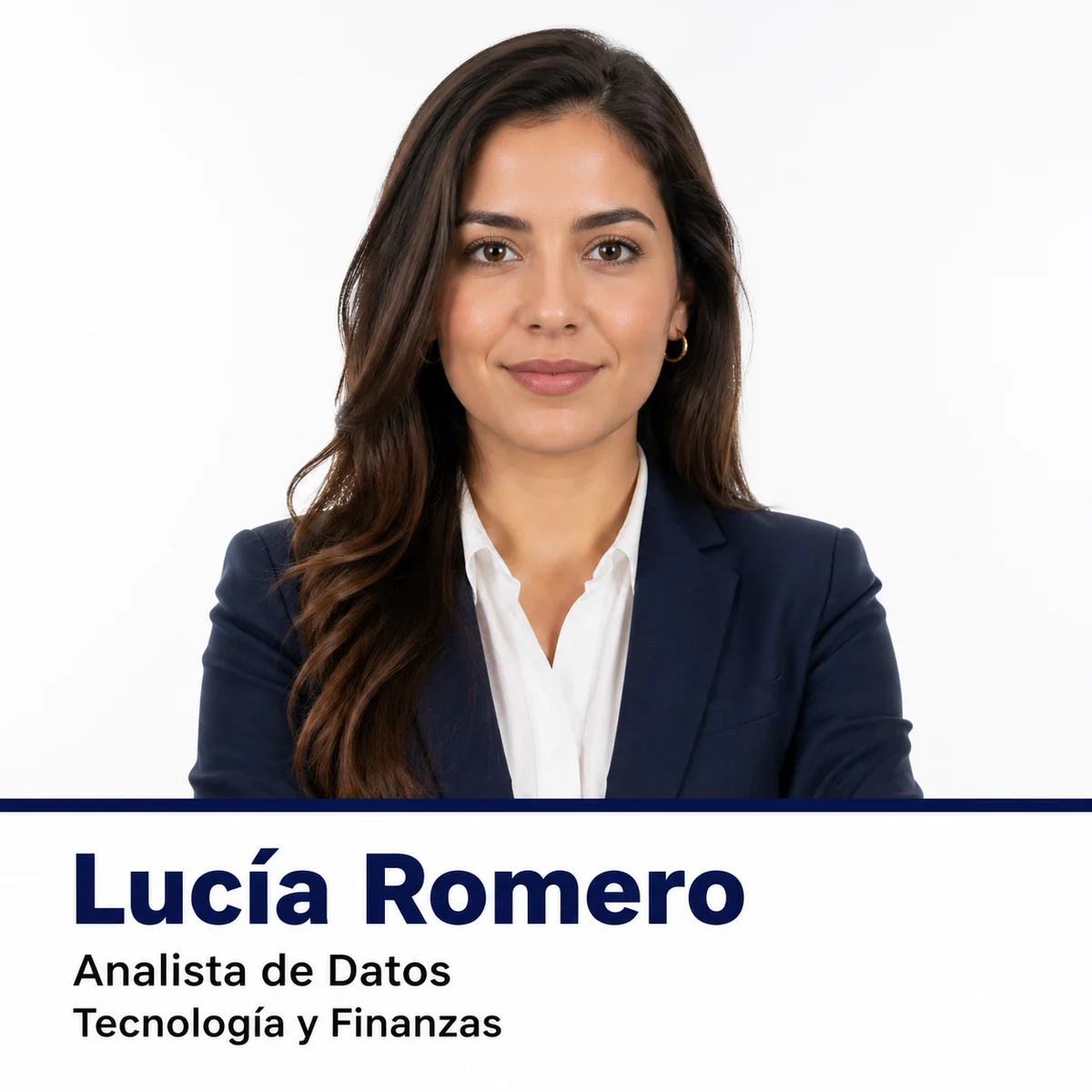 Resume profile headshot poster sample