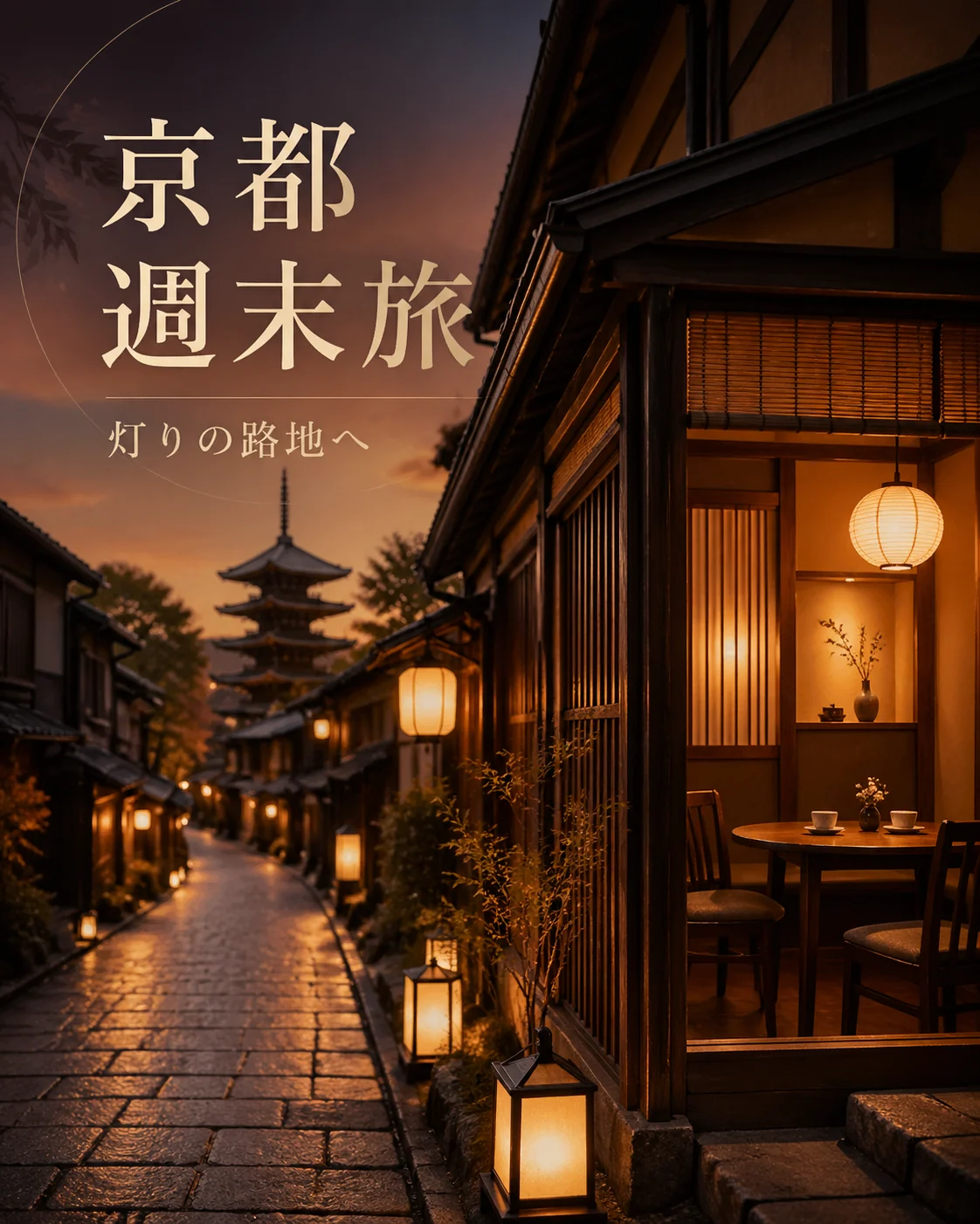 Romantic weekend getaway poster sample