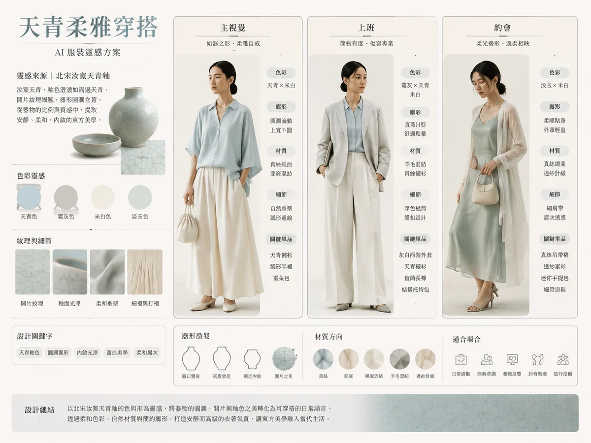 Heritage Fashion Board: Ru Ware Celadon Soft Looks