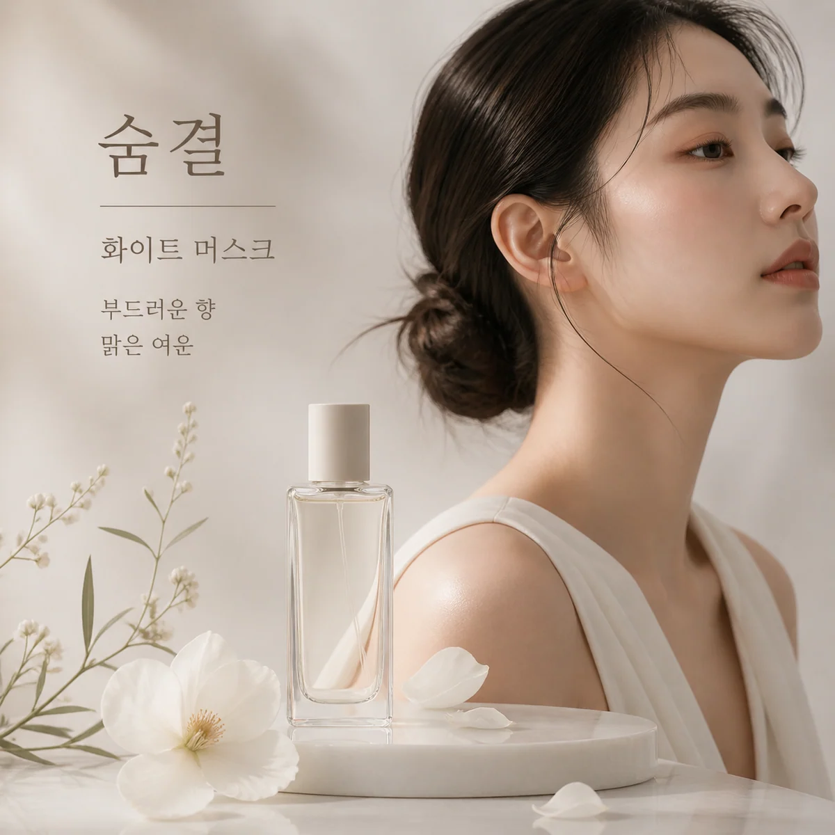 서울 미니멀 향수 캠페인 예시