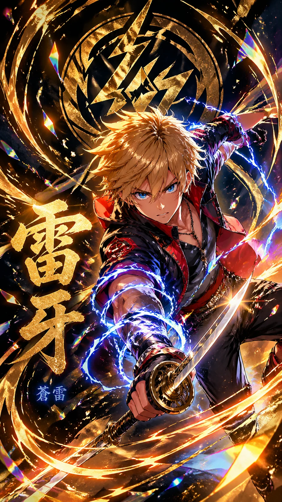 日本語ライバルキャラクターのホログラムカード例