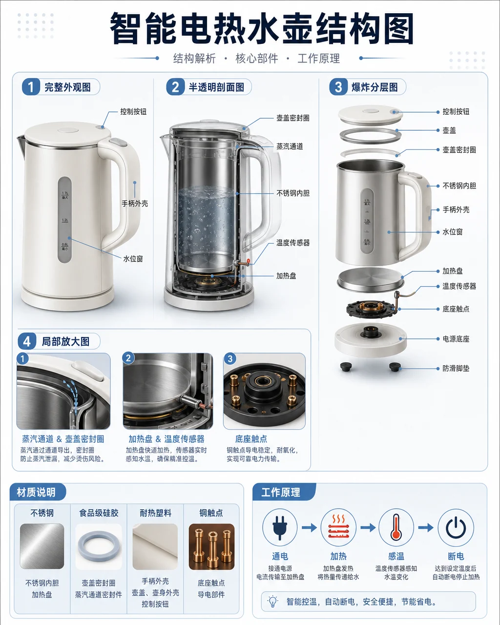 智慧水壺結構卡