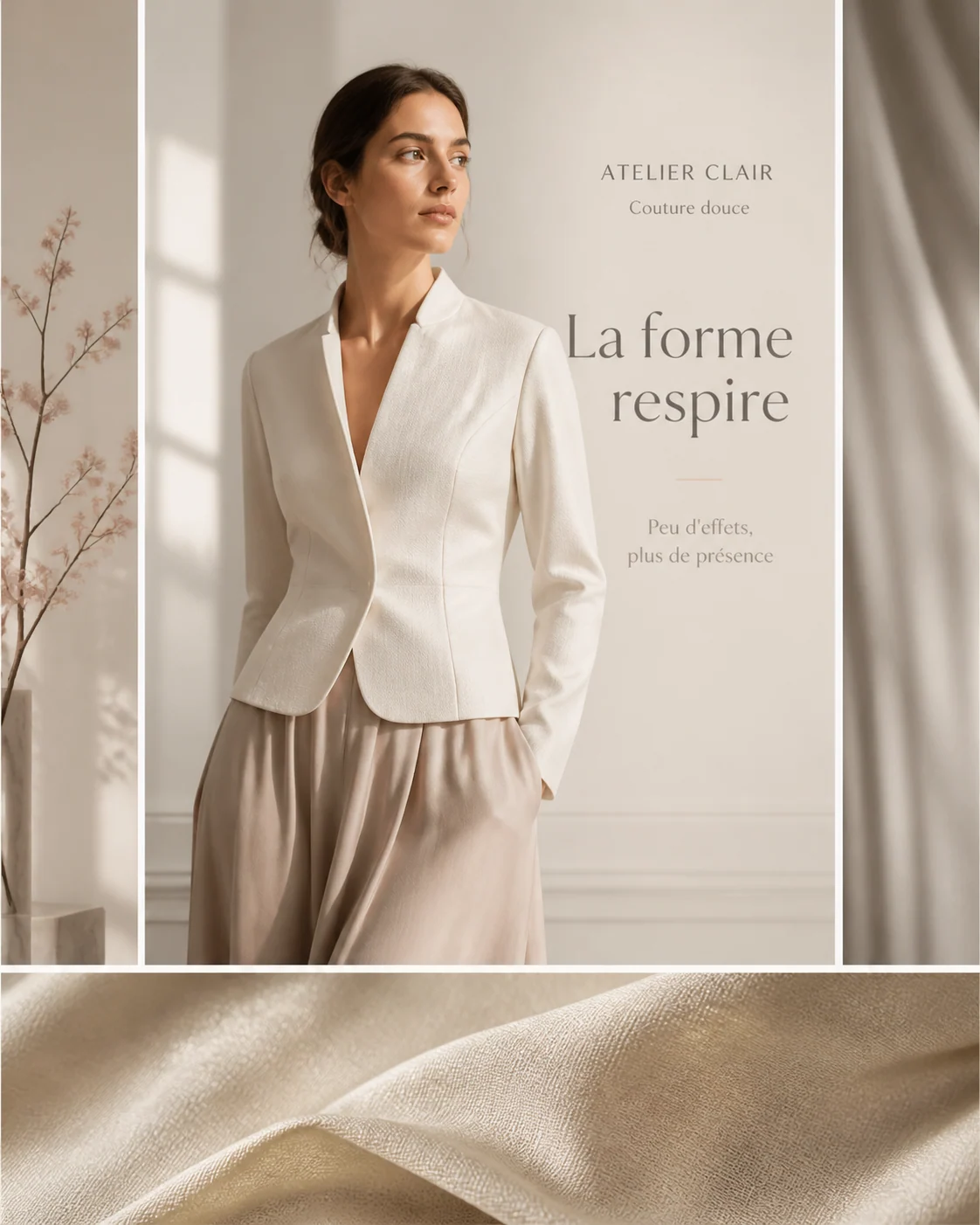 Image d'exemple : Éditorial couture doux