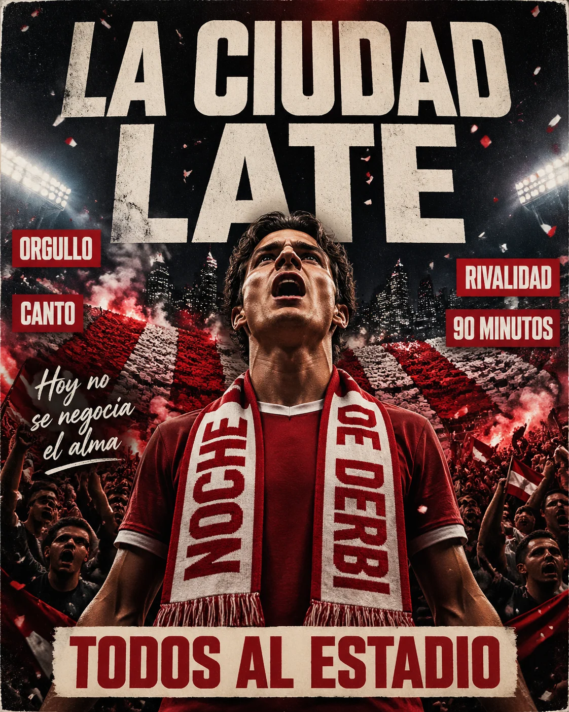 Spanisches Derby-Nacht-Poster