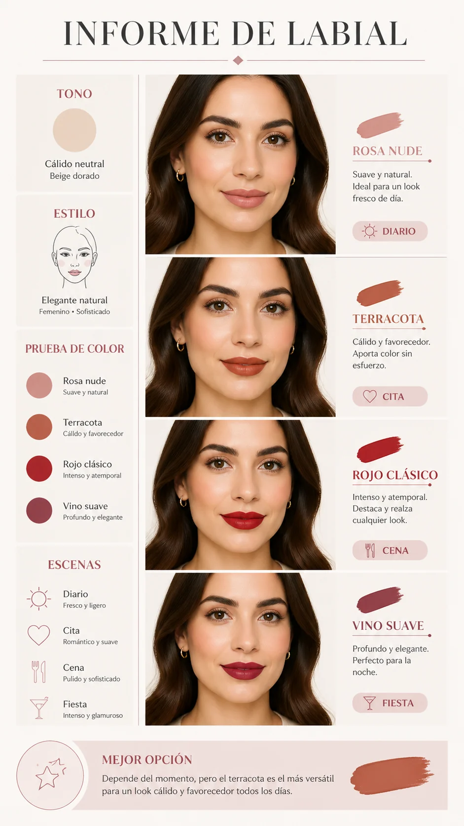 Informe espanol de recomendacion de labiales