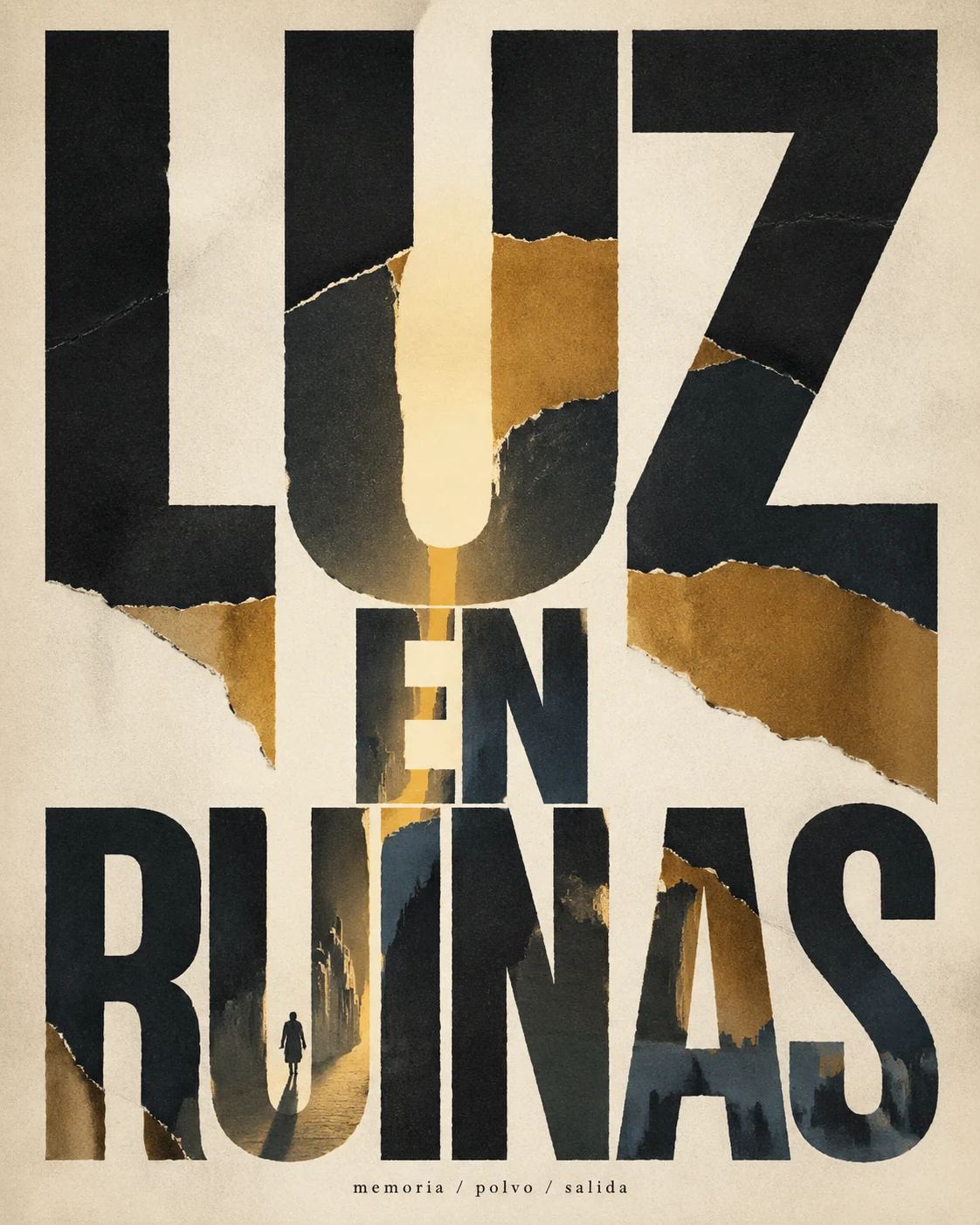 Poster tipografico conceptual en espanol